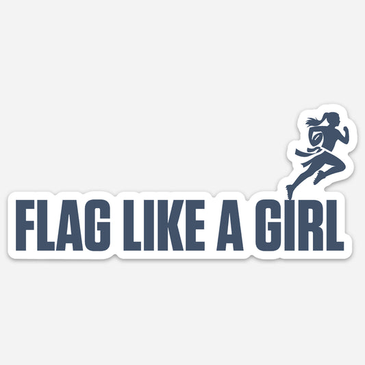 Flag Like A Girl Sticker 5"