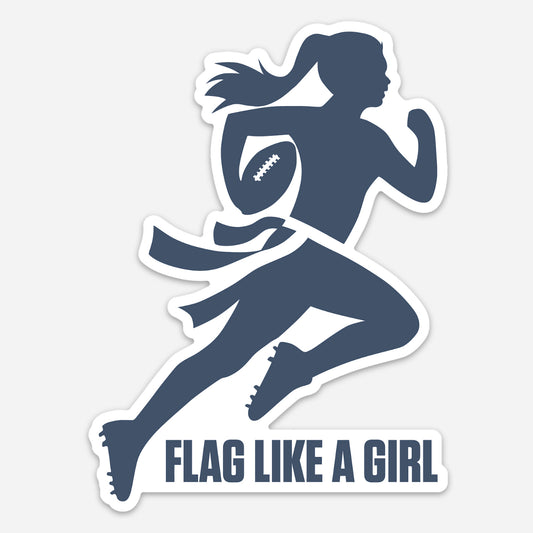 Flag Like A Girl Logo Sticker 5"